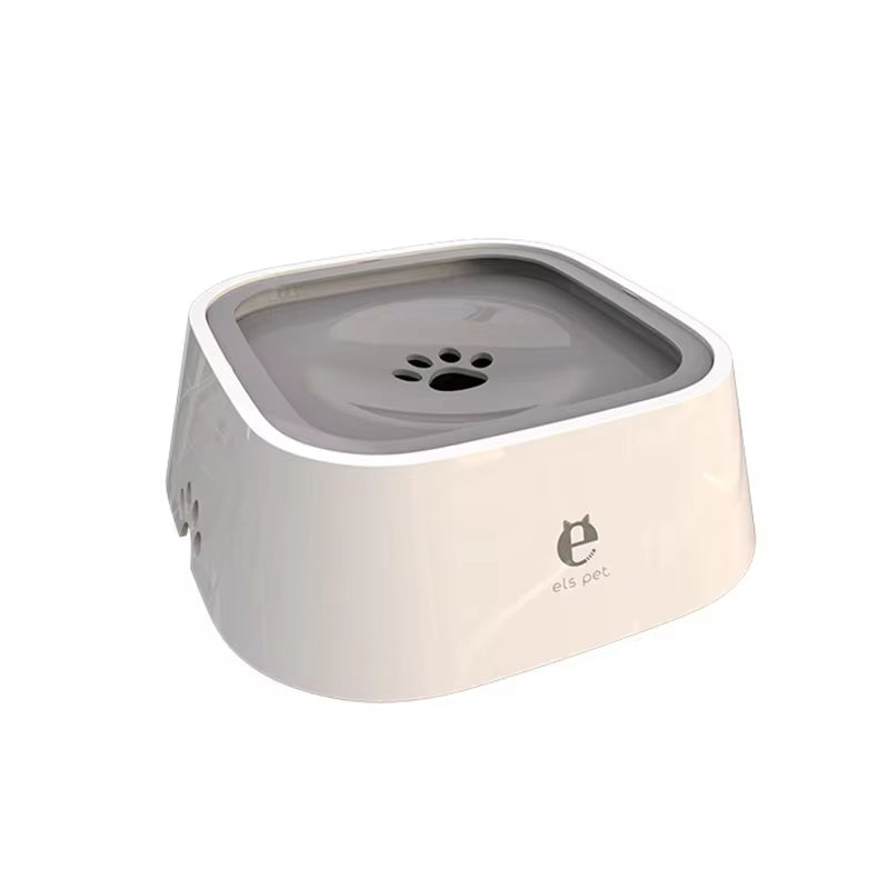 Dog Drinking Water Bowl Floating Non-Wetting