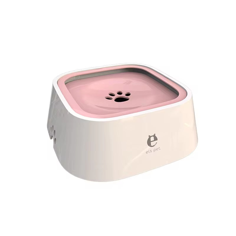 Dog Drinking Water Bowl Floating Non-Wetting