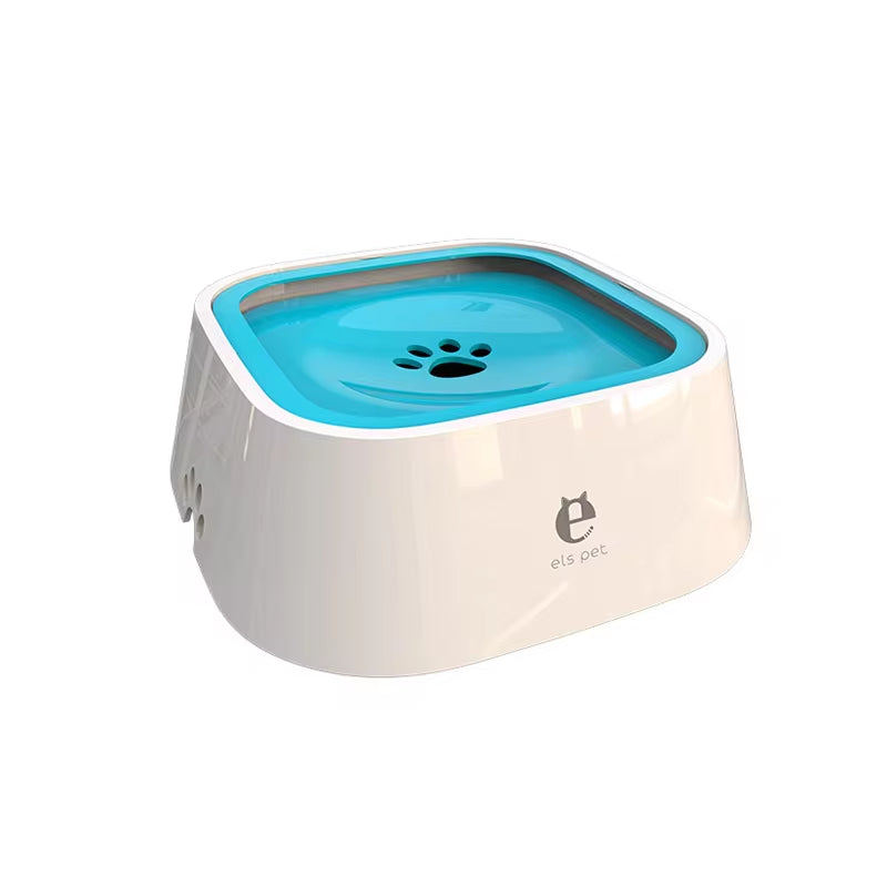 Dog Drinking Water Bowl Floating Non-Wetting